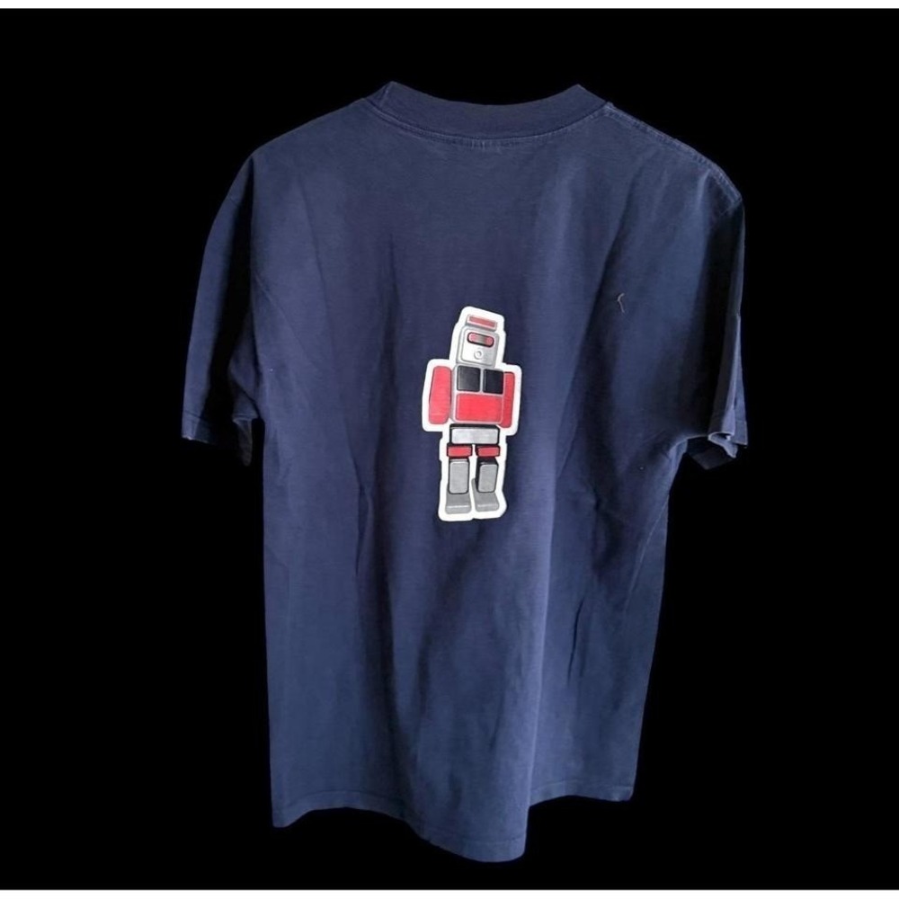 Vintage‎ XLARGE Brand Gorilla Shirt Medium Beastie Boys 90's Navy Blue